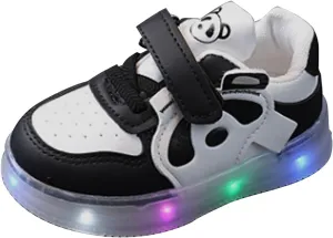 JINCAIHONG Kids Sneakers Light Up Shoes Baby Flashing Walking Slippers Glittery Shoes for Toddler Girls Boys