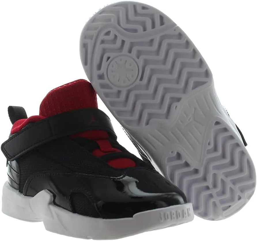 Jordan Max Aura 6 Baby/Toddler Shoes (FQ8296-006, Black/White/Gym Red)