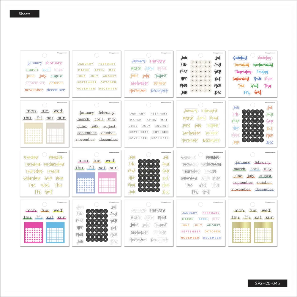 Journaling Monthly Essentials - Tiny Sticker Pad