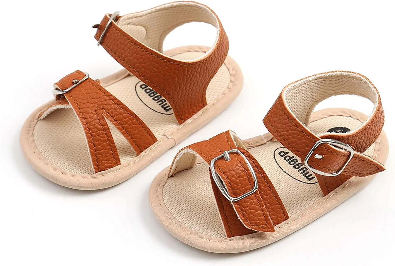 Jshuang 0-18M Baby Boys Girls Bow Sandals Soft Non-Slip Rubber Sole Summer Flat Walking Shoes