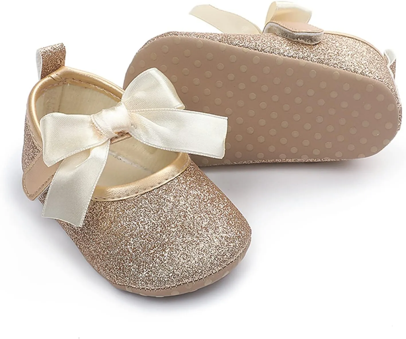 Kids Casual Shoes Toddler Kids Infant Girls Soild Colour Bowknot Princress Shoes Soft Sole The Floor Barefoot