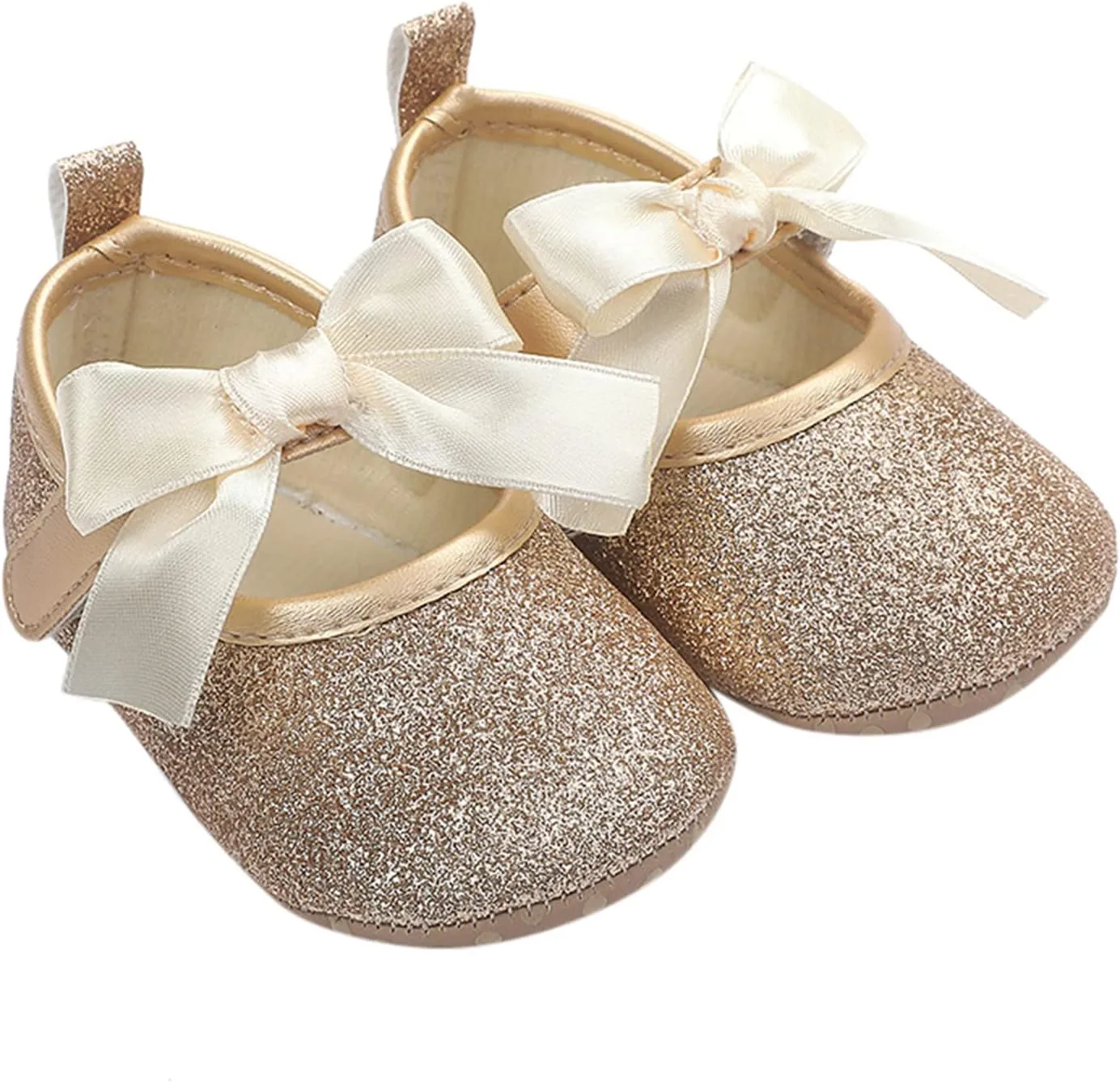 Kids Casual Shoes Toddler Kids Infant Girls Soild Colour Bowknot Princress Shoes Soft Sole The Floor Barefoot