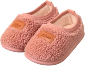 Kids Children Durian Style Warm Shoes Cotton Shoes Solid Fashion Soft Sole Indoor Non Slip Shoes for Toddler