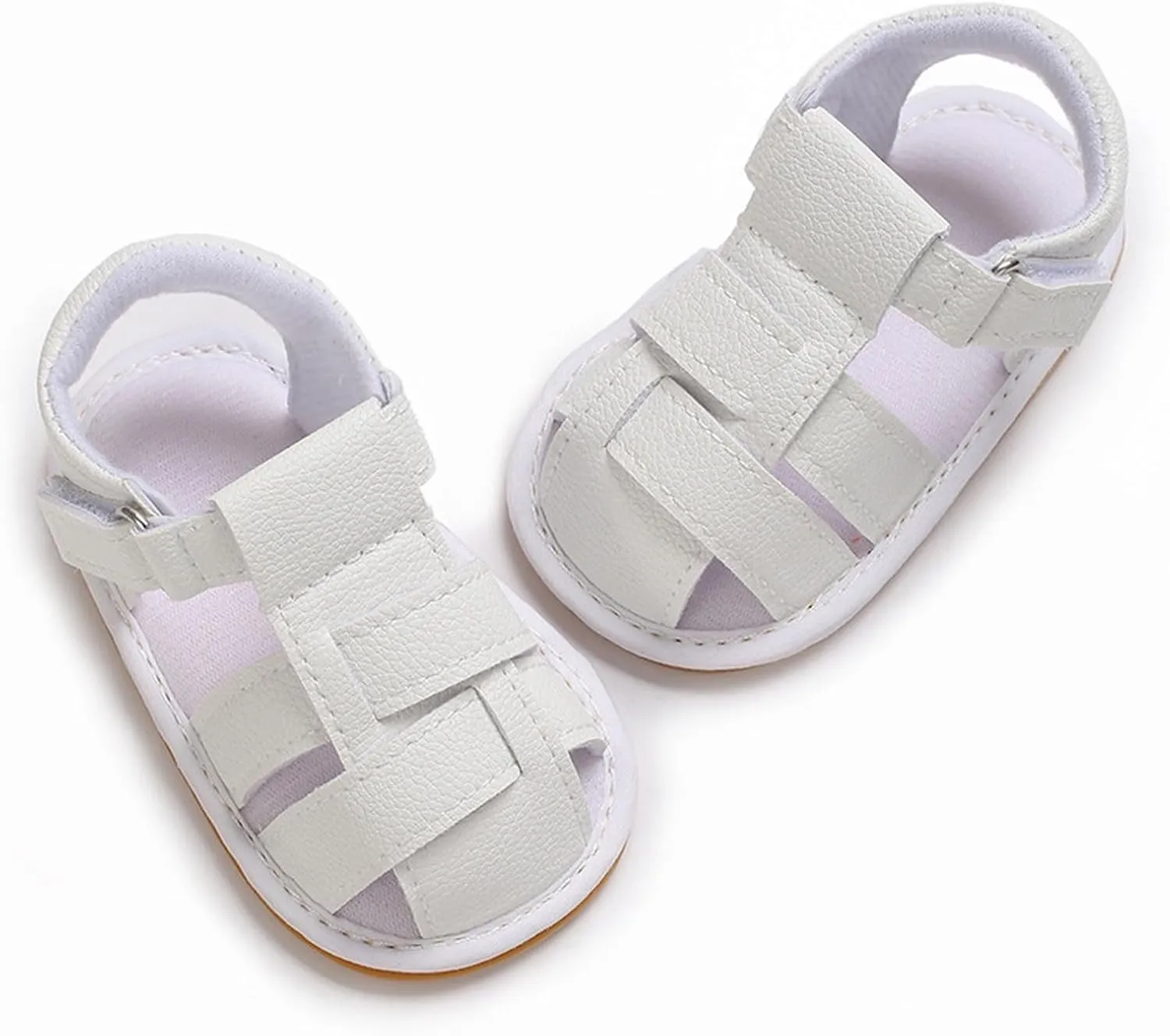 Kids Sandals Toddler Boys & Girls Squeaky Sandals Closed Toe Anti Slip Rubber Sole Shoes Baby Sandals Casual Dress Shoe