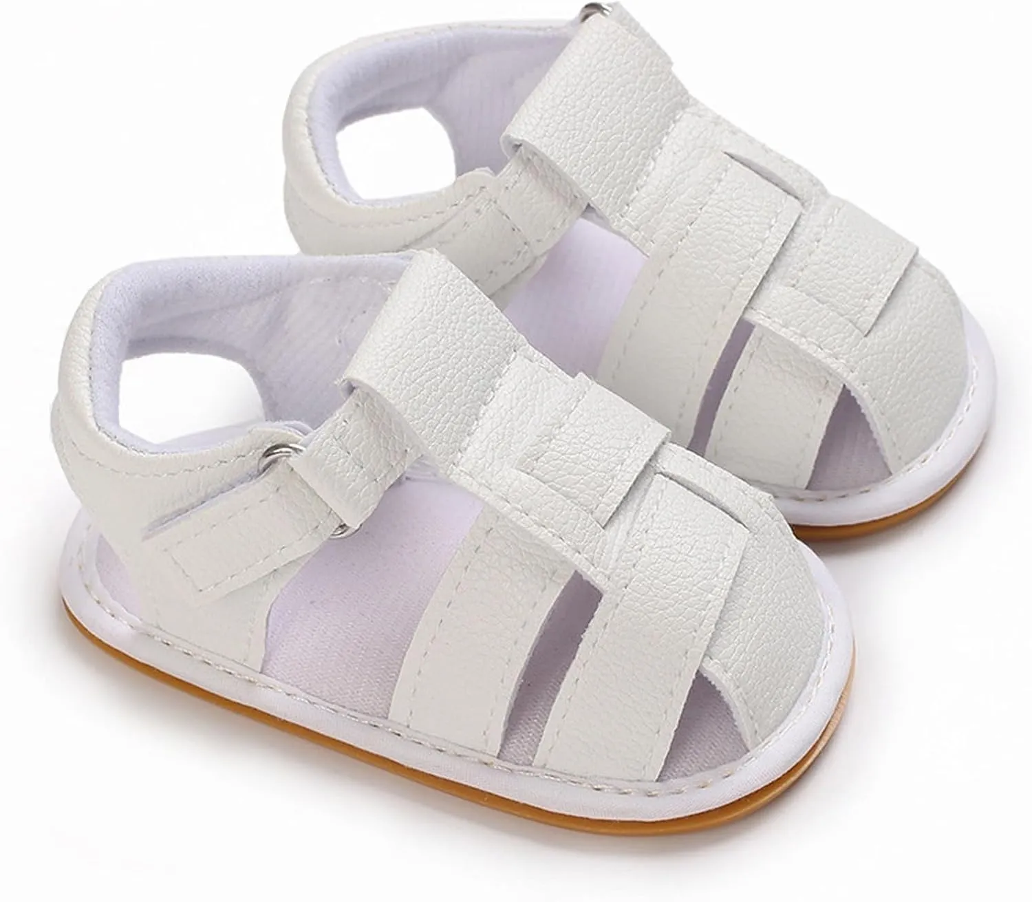 Kids Sandals Toddler Boys & Girls Squeaky Sandals Closed Toe Anti Slip Rubber Sole Shoes Baby Sandals Casual Dress Shoe