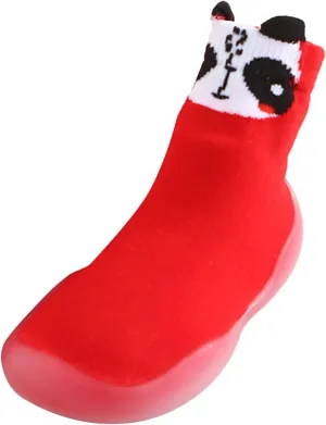 Kids Slippers Boys with Strap Toddler Baby Boys Girls Solid Warm Knit Soft Sole Rubber Boys Size 4 Slippers