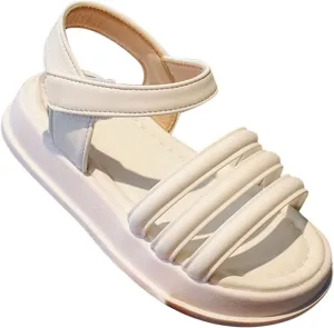 Kids Soft Shoes Girls' Sandals Summer Soft Sole Korean Edition Children Sandals One Line Female Baby Princess