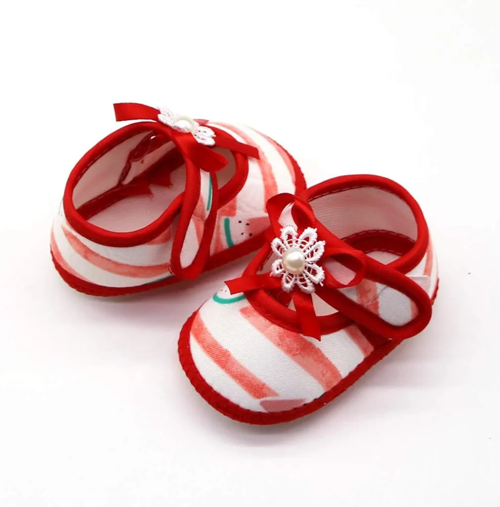 Kids Tennis Shoes Size 11 Soft Shoes Sole Prewalker Baby Girls Sandals Printing Single Watermelon Baby Shoes Size 3 Baby Girl Sneakers