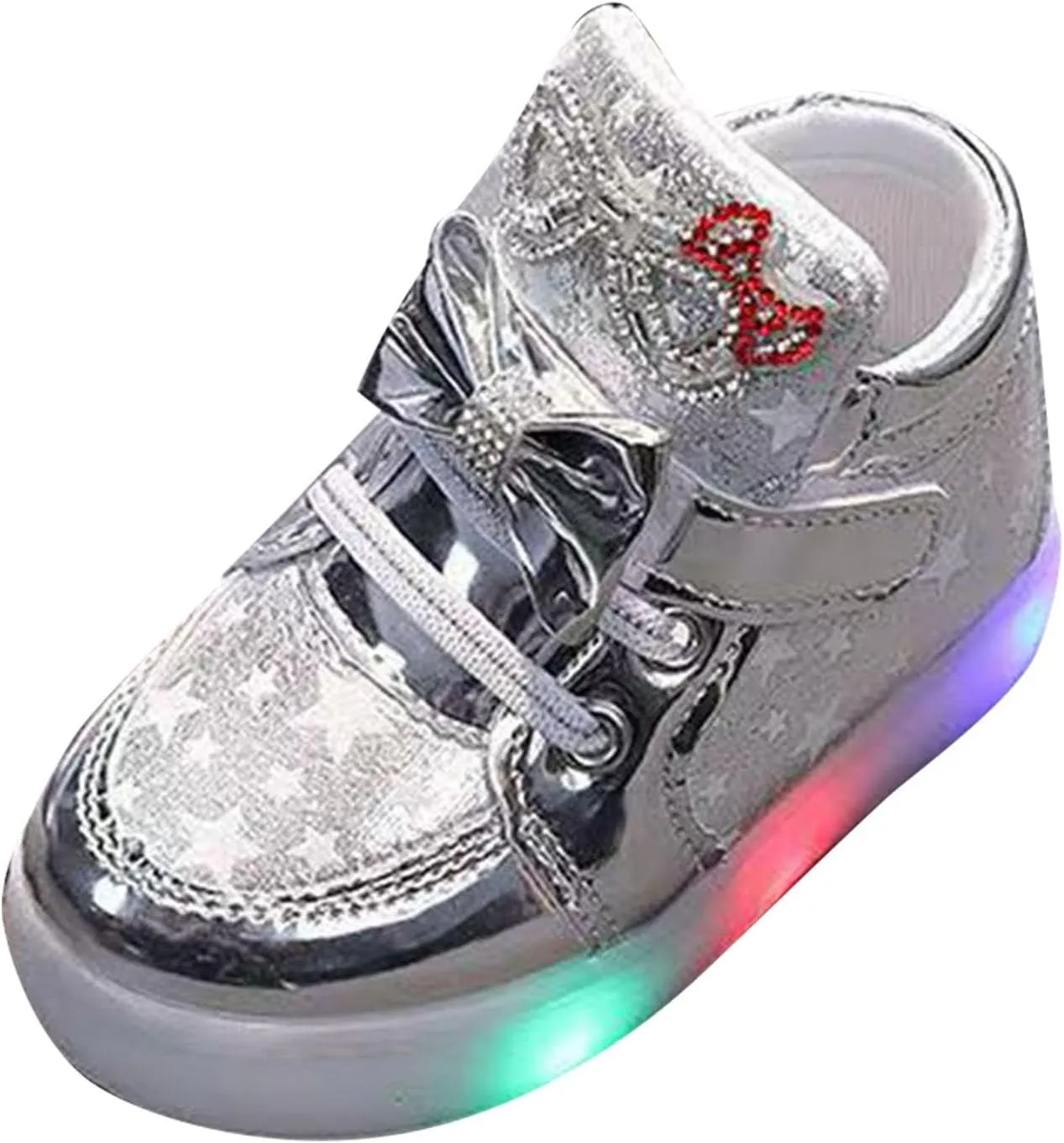 Light Up High Top Shoes for Toddler Kids Glowing Luminous Flashing Sneakers Baby Boys Girls Casual Fashion Shoes