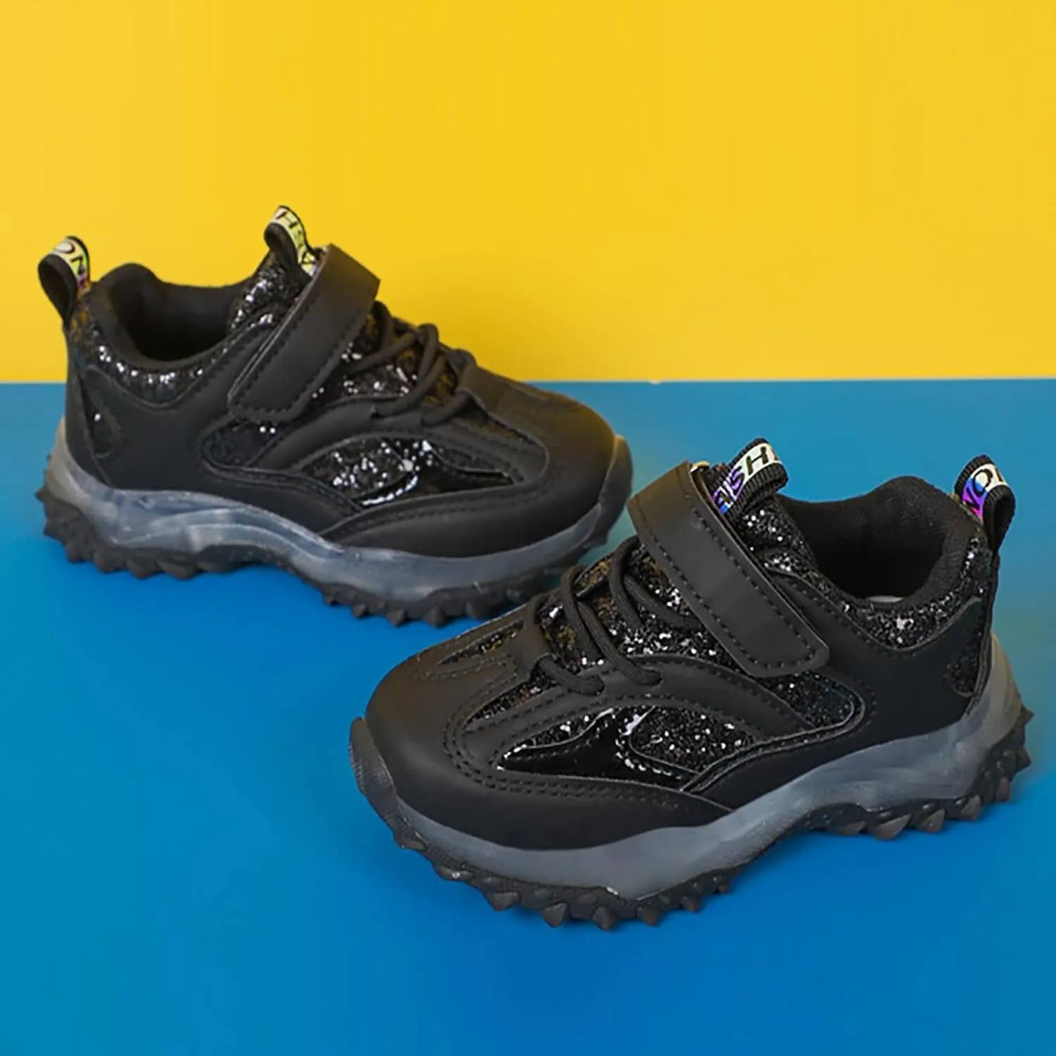 Light Up Non Slip Sneaker for Childrens Boys Girls Kids Soft Sole Breathable Sport Shoes Outdoor Running Cozy Shoes
