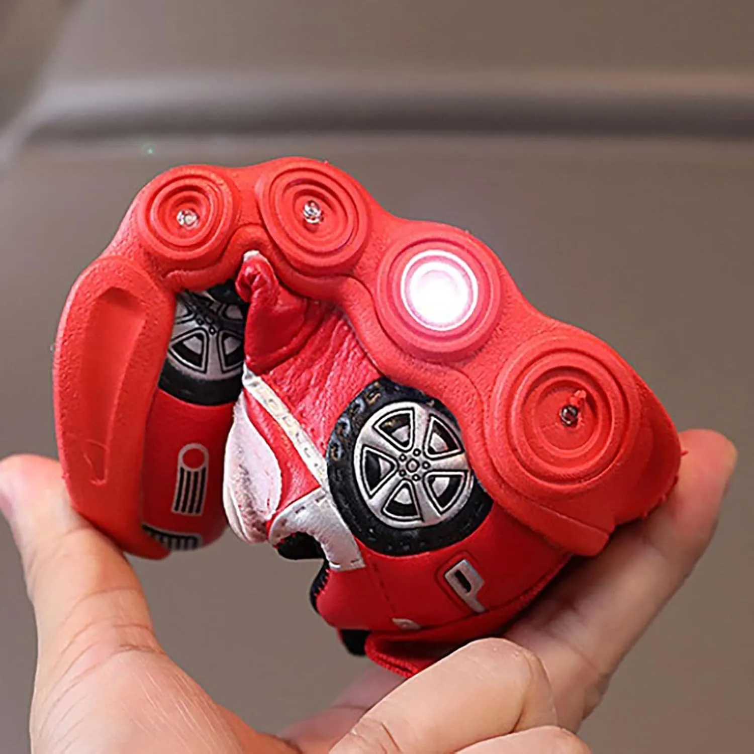 Light Up Toddler Boys Shoes Car Pattern Luminous Sport Sneaker, Little Fashion Cute Soft Sole School Athletic Shoes