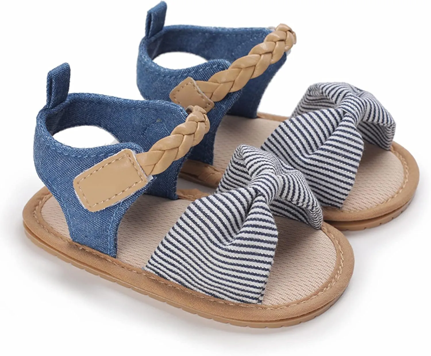 Little Girl Sandals Summer Crib Shoes Bowknot Soft Sole Infant Girls Princess Dress Flats Outdoor First Walkers Shoes