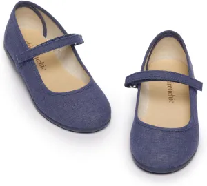 Mary Jane Shoes for Girls  Classic & Comfortable Dress Shoes for Toddlers & Kids  Perfect Flats for School, Play, and Special Occasions (Canvas)