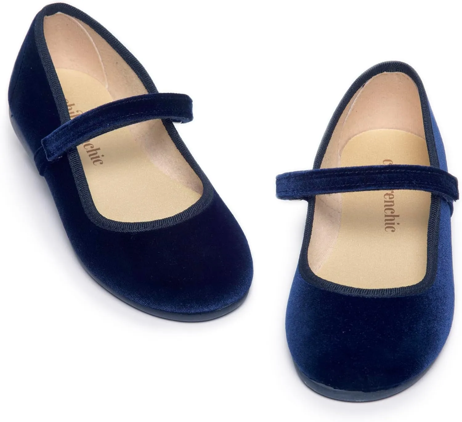 Mary Jane Shoes for Girls  Classic & Comfortable Dress Shoes for Toddlers & Kids  Perfect Flats for School, Play, and Special Occasions (Velvet)