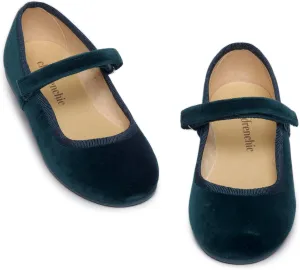 Mary Jane Shoes for Girls  Classic & Comfortable Dress Shoes for Toddlers & Kids  Perfect Flats for School, Play, and Special Occasions (Velvet)
