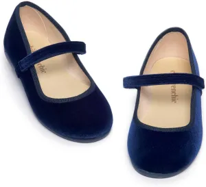 Mary Jane Shoes for Girls  Classic & Comfortable Dress Shoes for Toddlers & Kids  Perfect Flats for School, Play, and Special Occasions (Velvet)