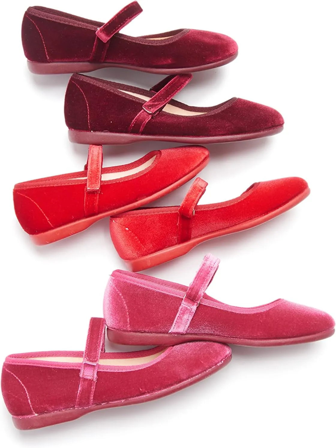 Mary Jane Shoes for Girls  Classic & Comfortable Dress Shoes for Toddlers & Kids  Perfect Flats for School, Play, and Special Occasions (Velvet)