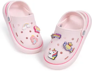 Miamooi Kids Girls Boys Clogs Garden Clogs Toddler Cartoon Slides Sandals Slip-on Water Shoes Indoor Outdoor Waterproof Beach Pool Slippers