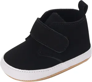 Newborn Baby Boys Girls Prewalker Shoes Soft Rubber Sole Infant Sneakers Fashion High-Top Non-Slip Baby Girl Casual