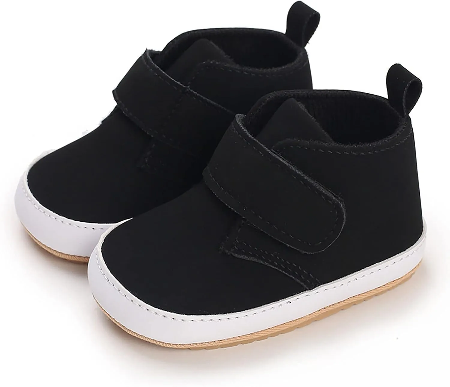 Newborn Baby Boys Girls Prewalker Shoes Soft Rubber Sole Infant Sneakers Fashion High-Top Non-Slip Baby Girl Casual