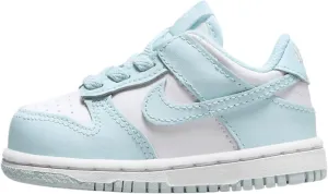 Nike Dunk Low Baby/Toddler Shoes (FB9107-105, White/Glacier Blue) Size 9