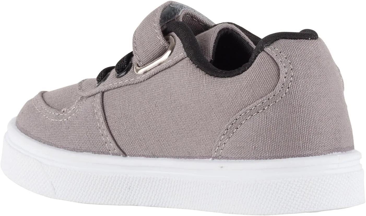 Oomphies Ethan Boys Low-Top Sneakers  Canvas Upper, Hook & Loop Closure, Cushioned Footbed & Durable Rubber Sole