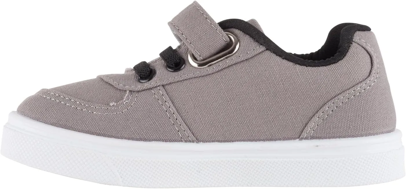 Oomphies Ethan Boys Low-Top Sneakers  Canvas Upper, Hook & Loop Closure, Cushioned Footbed & Durable Rubber Sole