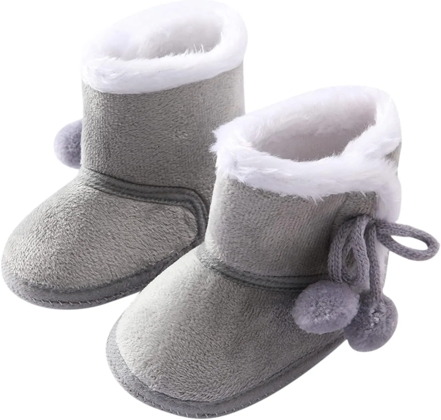 POLG Baby Boots Winter Warm Snow Boots Newborn Girl Boys Soft Sole Anti-Slip Prewalker Infant Toddler Cute Booties