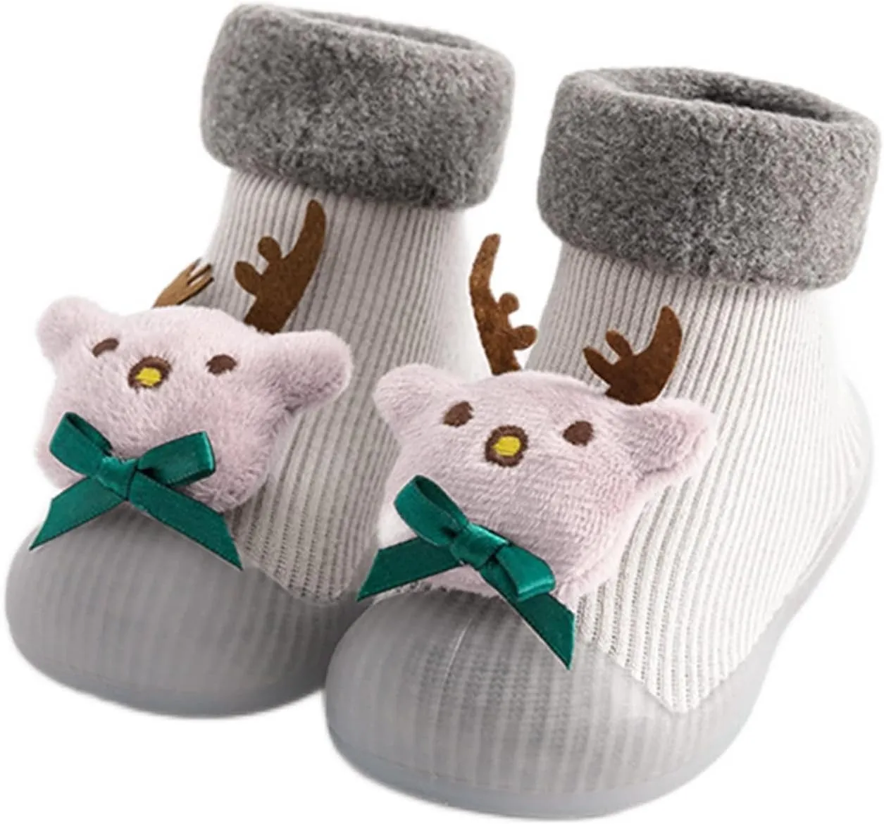 Prewalker Shoes 3D Girls Christmas Slipper Kids Socks Toddler Baby Boys Cartoon Baby Shoes Shoes Girls