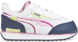 PUMA Baby Girl's Future Rider Twofold Alternate Closure (Toddler) Puma White/Dark Denim/Prism Pink 8 Toddler M