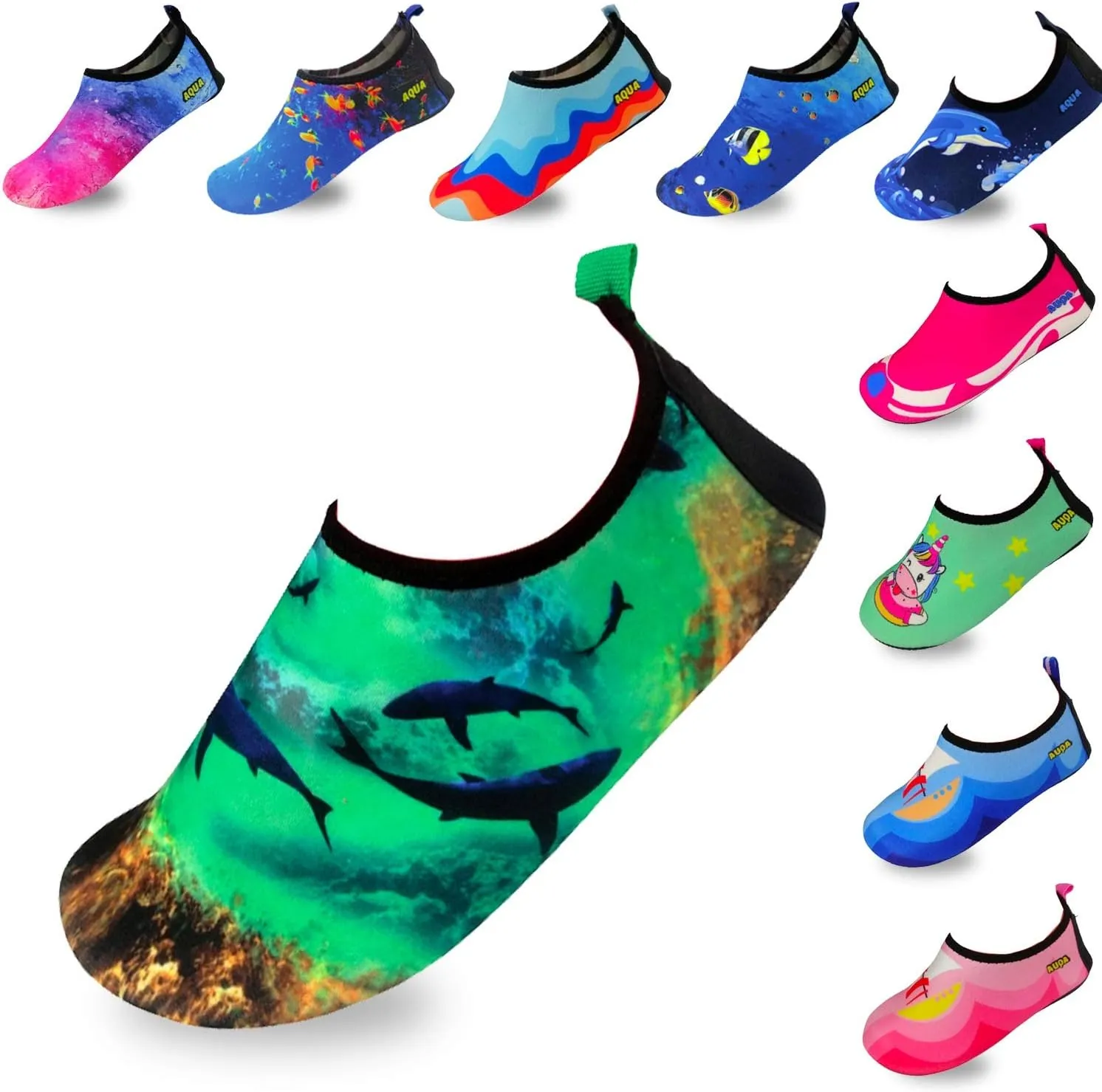 Quick-Dry, Non-Slip, Lightweight Swim Shoes for Summer, Beach, Sea & Pool  for Boys, Girls, Babies, Toddlers & Little Kids