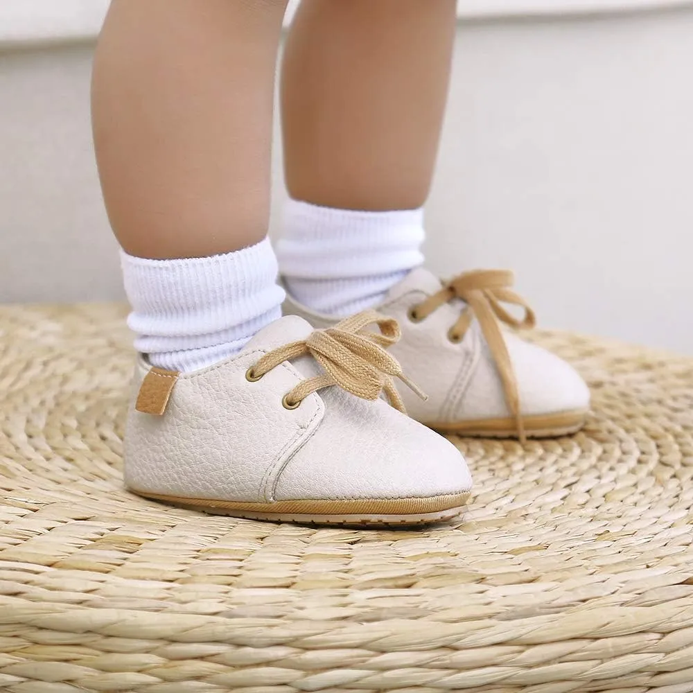 RVROVIC Baby Boys Girls Anti-Slip Sneakers Soft Ankle Boots Toddler First Walkers Newborn Crib Shoes