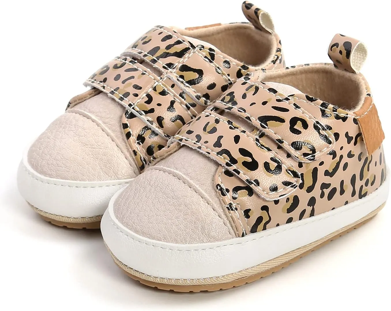 RVROVIC Baby Boys Girls Anti-Slip Sneakers Soft Ankle Boots Toddler First Walkers Newborn Crib Shoes
