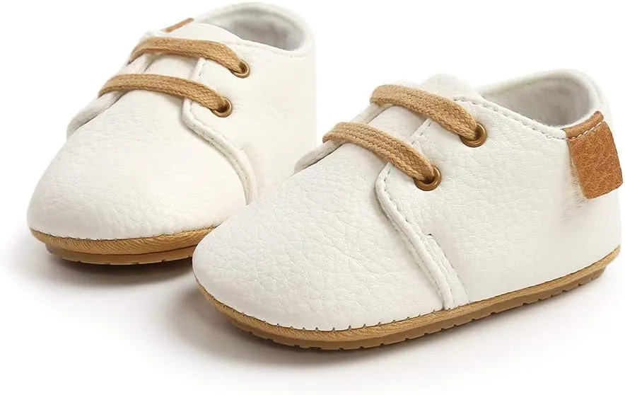RVROVIC Baby Boys Girls Anti-Slip Sneakers Soft Ankle Boots Toddler First Walkers Newborn Crib Shoes