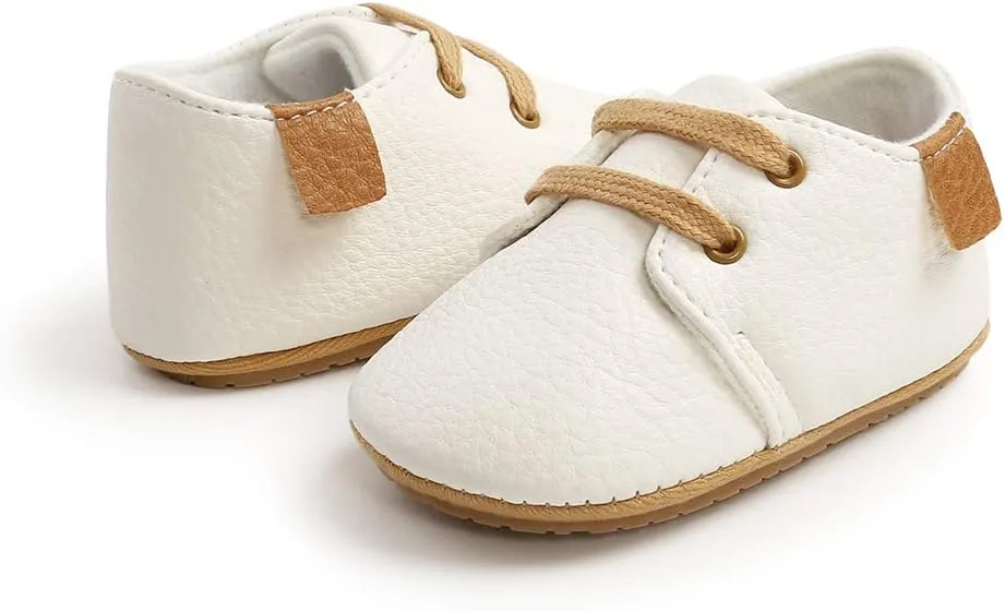 RVROVIC Baby Boys Girls Anti-Slip Sneakers Soft Ankle Boots Toddler First Walkers Newborn Crib Shoes