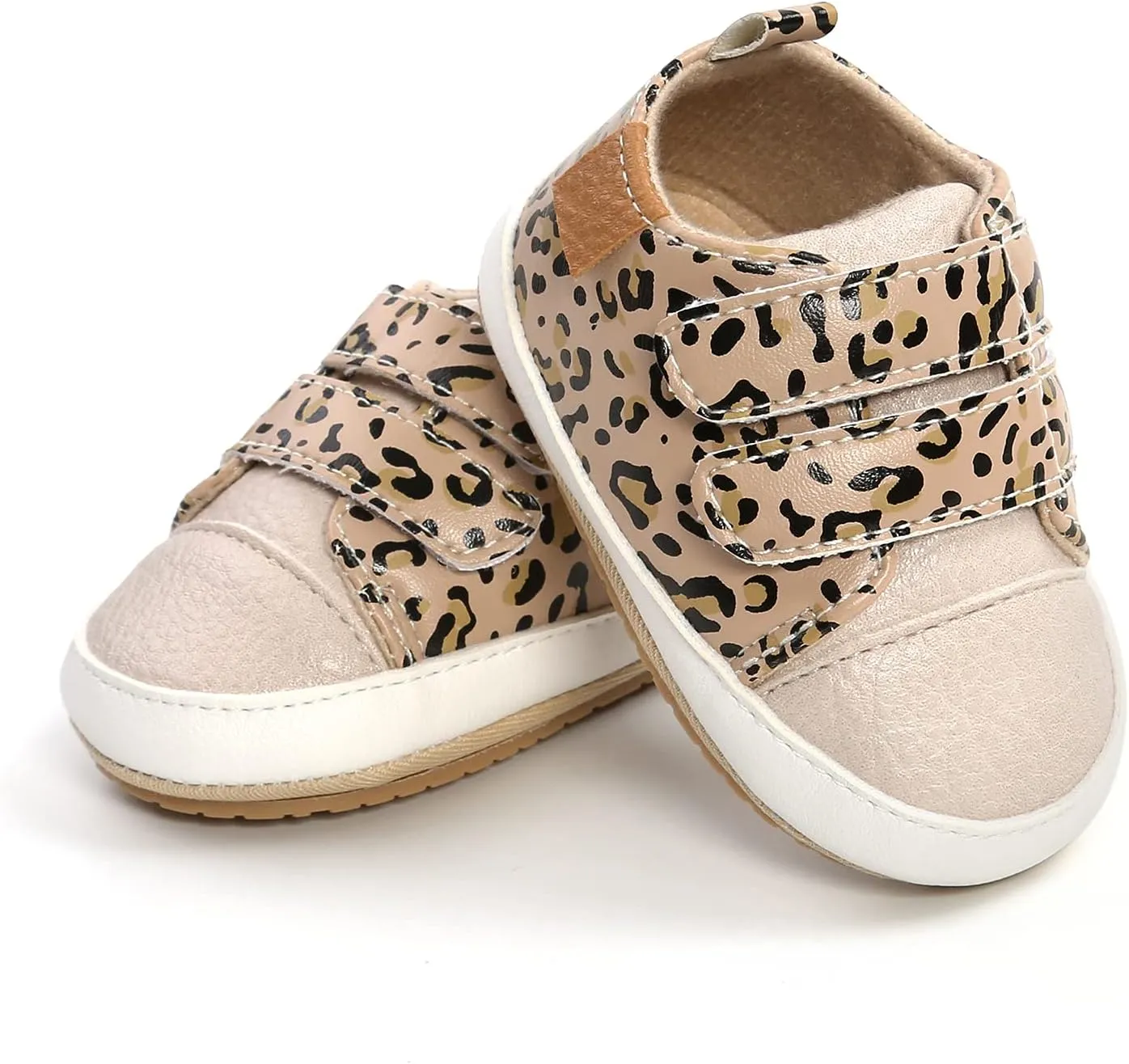 RVROVIC Baby Boys Girls Anti-Slip Sneakers Soft Ankle Boots Toddler First Walkers Newborn Crib Shoes