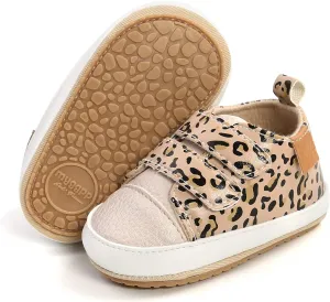 RVROVIC Baby Boys Girls Anti-Slip Sneakers Soft Ankle Boots Toddler First Walkers Newborn Crib Shoes