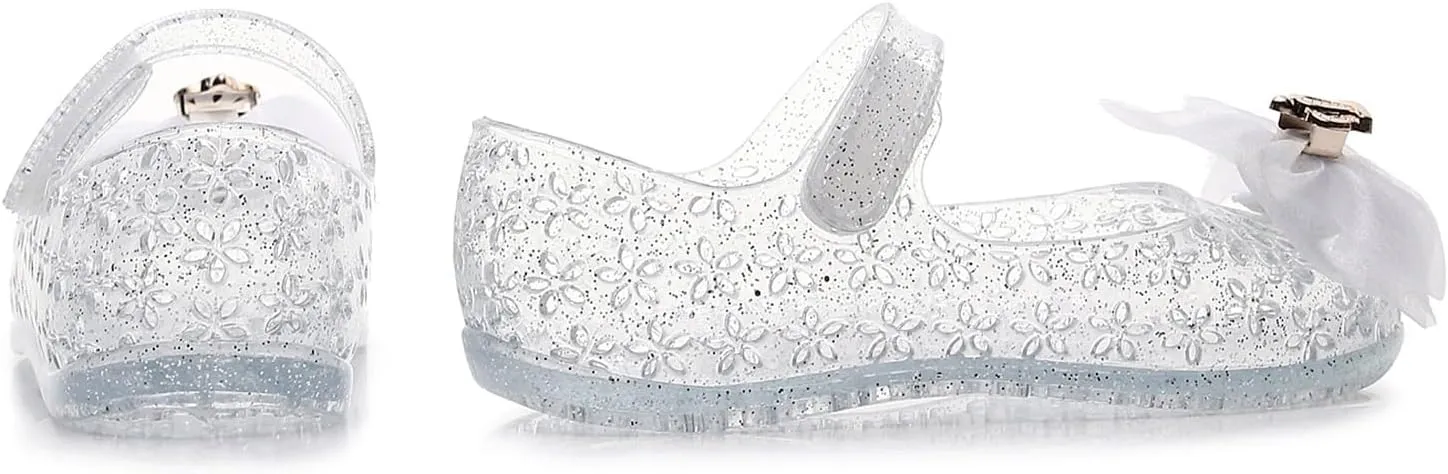 Sandals Shoe for Big Kid Summer Sandals Hollow Toe Jelly Baby Girl Soft Sole Children's Princess Performance Shoes
