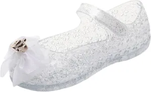 Sandals Shoe for Big Kid Summer Sandals Hollow Toe Jelly Baby Girl Soft Sole Children's Princess Performance Shoes