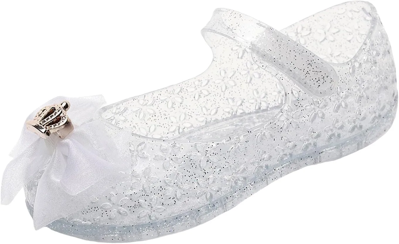 Sandals Shoe for Big Kid Summer Sandals Hollow Toe Jelly Baby Girl Soft Sole Children's Princess Performance Shoes