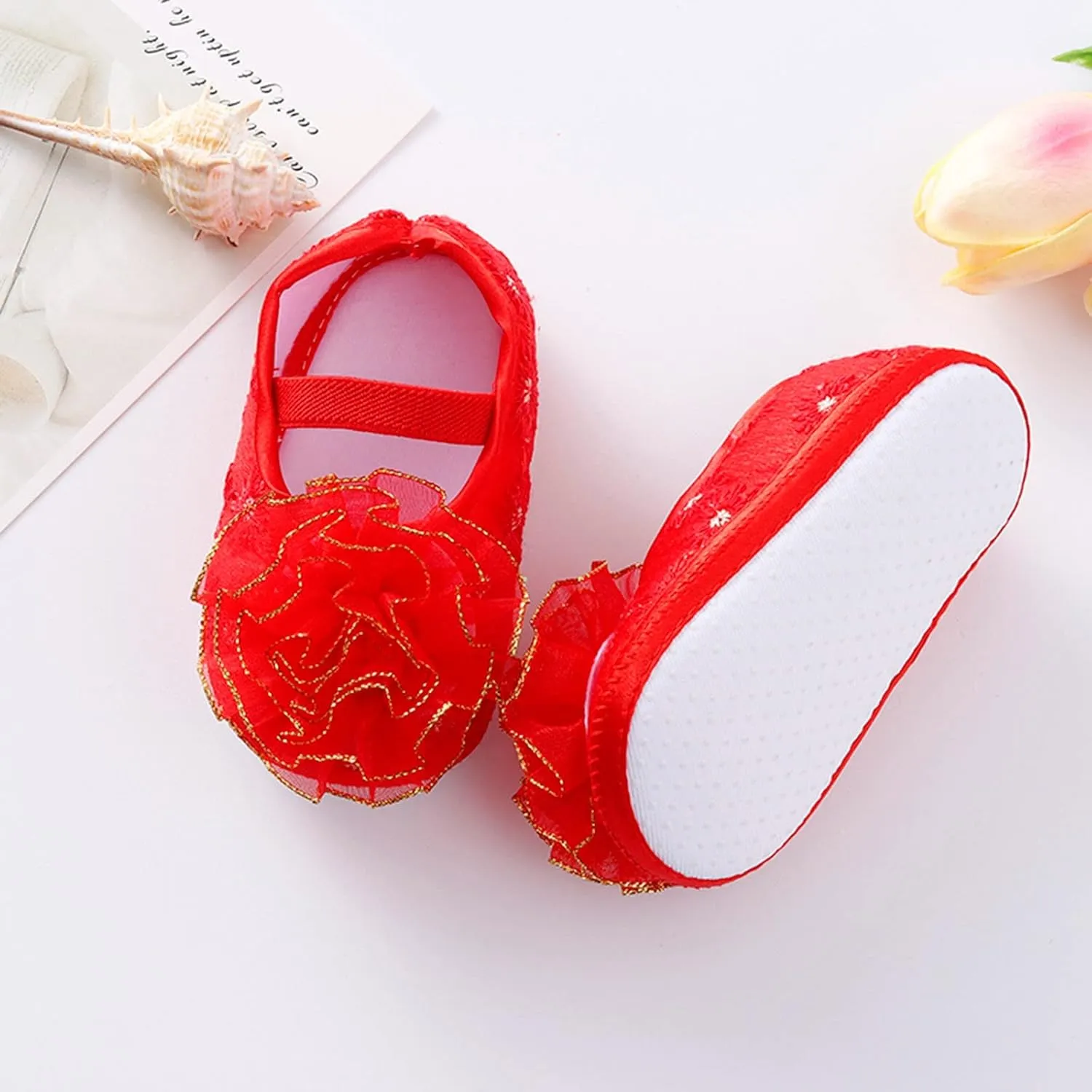 Shoes for 10 Year Old Girls Shoes Shoes Little Child Sole Princess Toddler Flowers Shoes Soft Cute Baby Wrestling Shoes