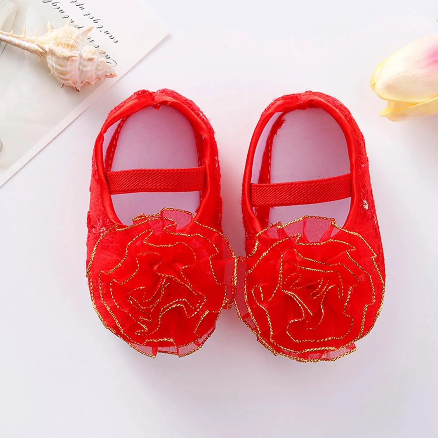 Shoes for 10 Year Old Girls Shoes Shoes Little Child Sole Princess Toddler Flowers Shoes Soft Cute Baby Wrestling Shoes
