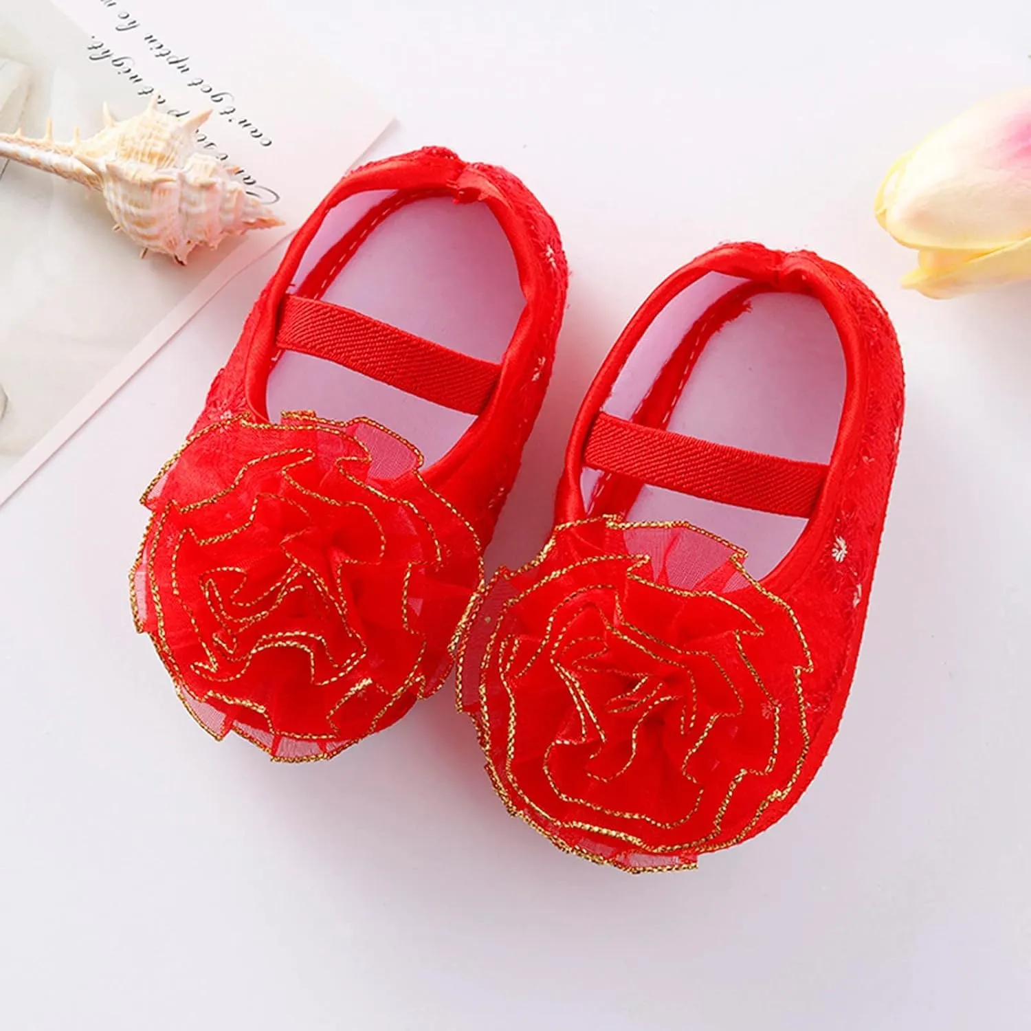 Shoes for 10 Year Old Girls Shoes Shoes Little Child Sole Princess Toddler Flowers Shoes Soft Cute Baby Wrestling Shoes
