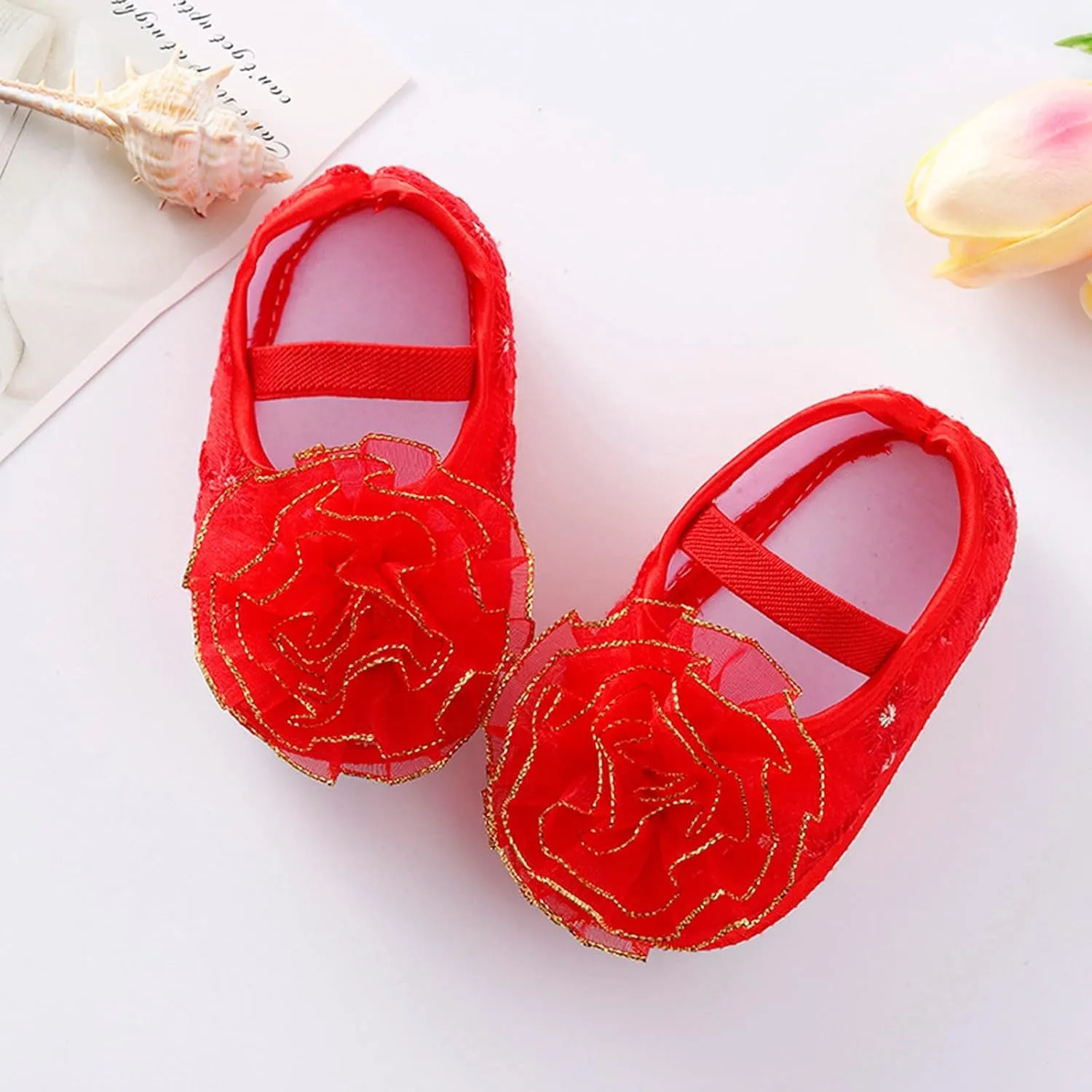 Shoes for 10 Year Old Girls Shoes Shoes Little Child Sole Princess Toddler Flowers Shoes Soft Cute Baby Wrestling Shoes