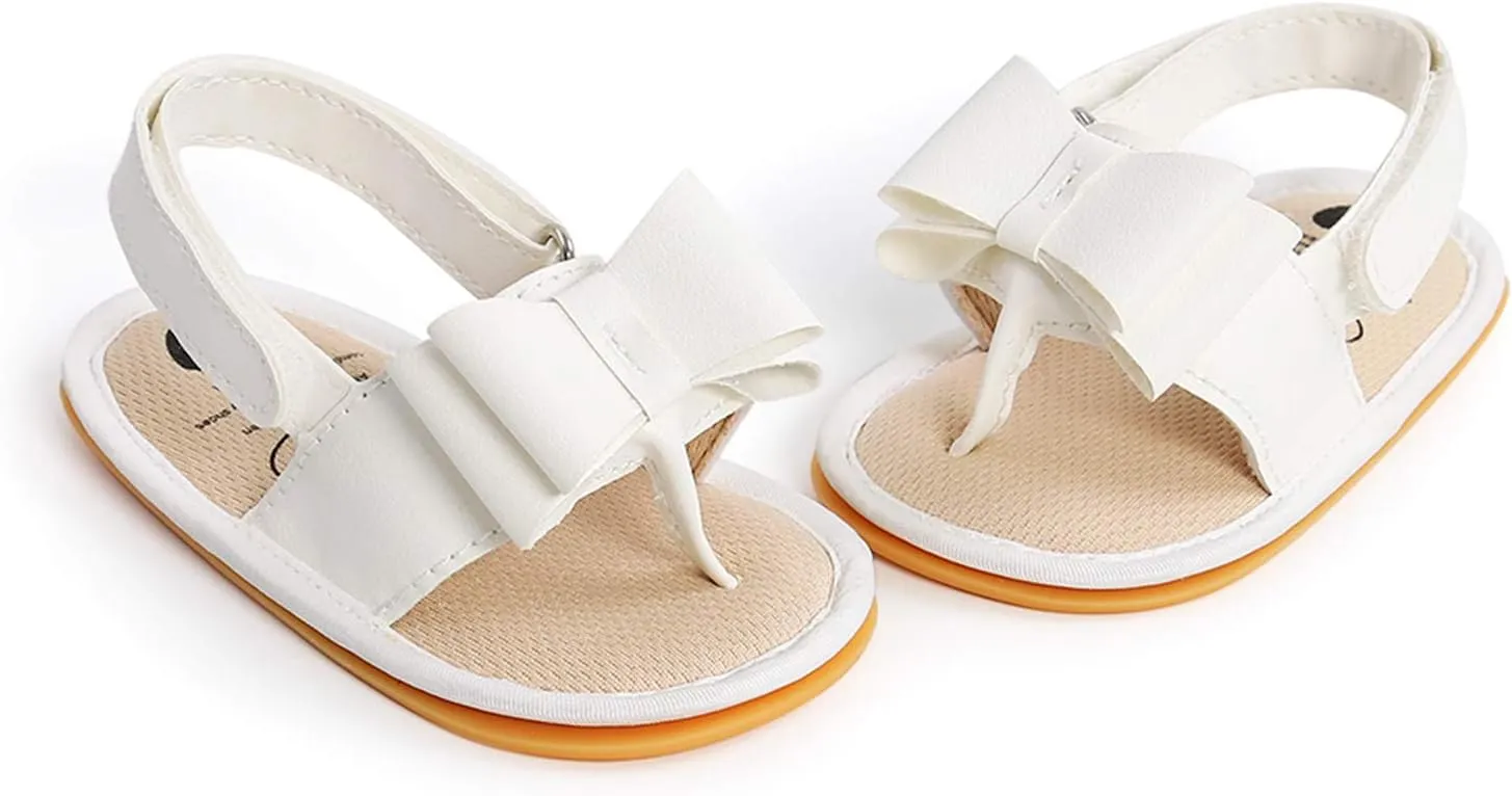 Size 2 Girls Sandals Baby Girls Sandals Walking Soft Rubber Sole Boys Flat Non-Slip Baby Sleepers 3-6 Months