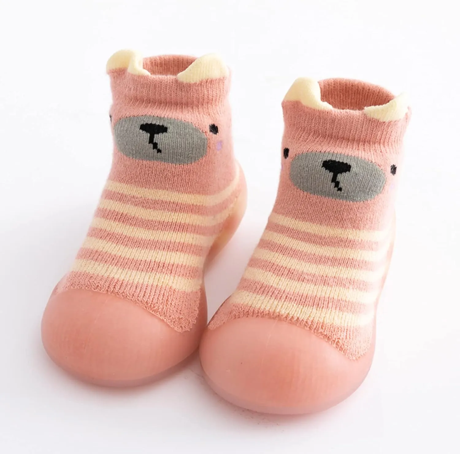 Size 8 Slippers Kids Toddler Baby Boys Girls Solid Warm Knit Soft Sole Rubber Boys Housecoat And Slippers