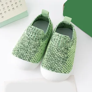 Sneakers for Girls Infant Toddler Shoes Breathable Slip On Socks Shoes Soft Sole Non Slip Wear Out Toddler (Green, 11)
