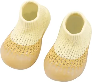 Sneakers for Toddlers Boys First Shoes Mesh Toddler Infant Elastic Color Socks Walkers Indoor Hole Baby Baby Shoes Baby Sneakers Size 4