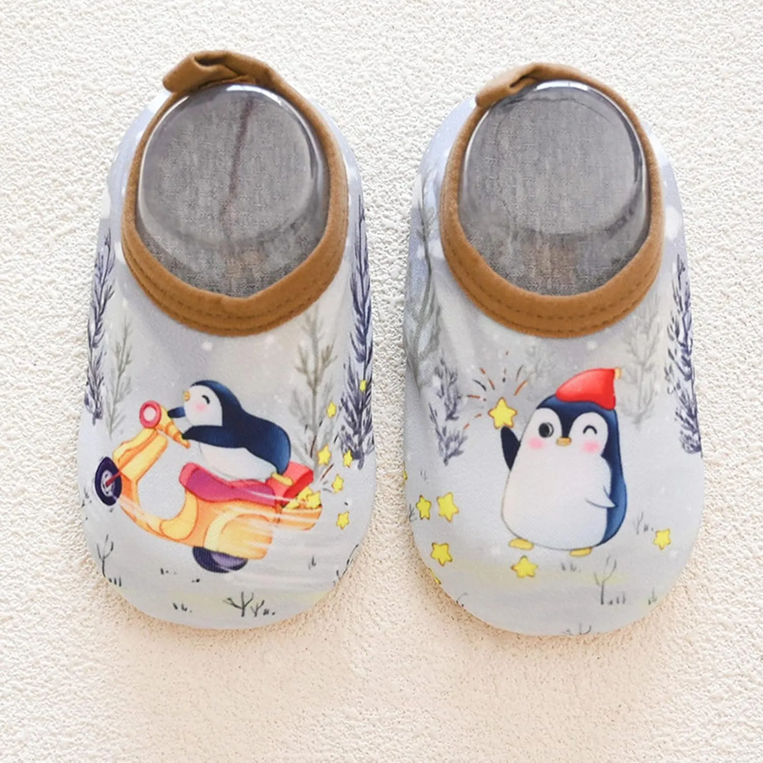 Socks Soft Slip Thick Shoes Children Babies First Sole Prewalker Walkers Cartoon Soles Non With Water Shoes for Kids