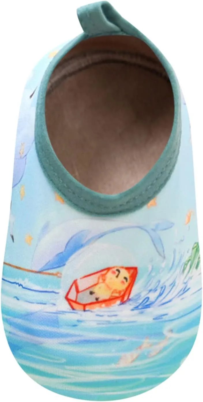 Socks Soft Slip Thick Shoes Children Babies First Sole Prewalker Walkers Cartoon Soles Non With Water Shoes for Kids